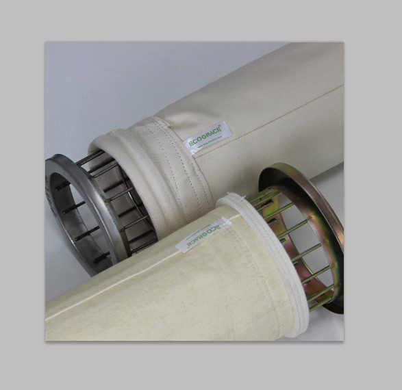 100% Nomex aramid filter bag for asphalt mixing plant dust collection, high temperature resistance 204°C