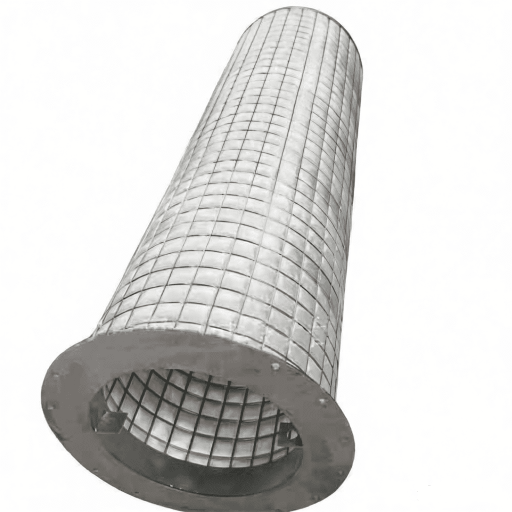 Candle mist eliminator fiber bed filter for acid mist